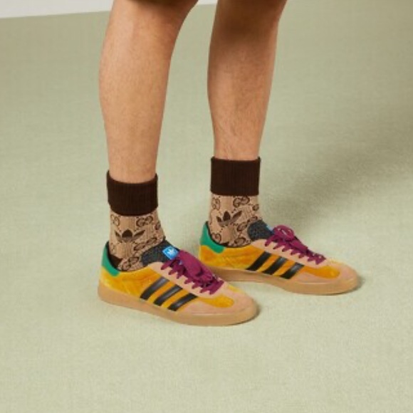 Gucci X Adidas GG Monogram Trefoil Socks 🔥🔥👀👀👀 - Picture 7 of 10